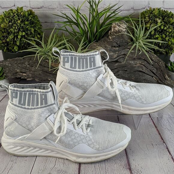 PUMA IGNITE evoKNIT \'Triple White\' Sneakers main image 10
